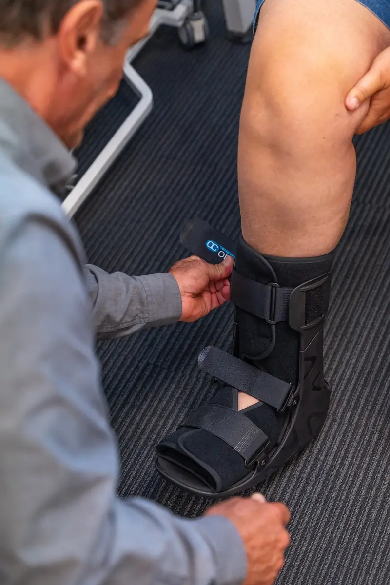 Foot Support Done By Physiotherapist